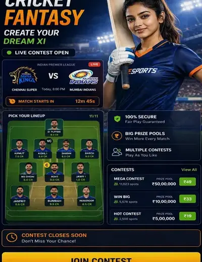 Bet12 (bet 12) fantasy cricket & matchday visual 3